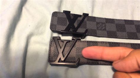 louis vuitton damier graphite belt real vs fake|louis vuitton damier canvas belt.